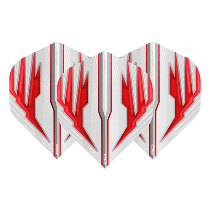 Red Dragon Hardcore Radical White & Red Standard Flights