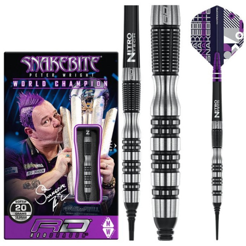 Red Dragon Peter Wright Black Racer 20g Soft Tip
