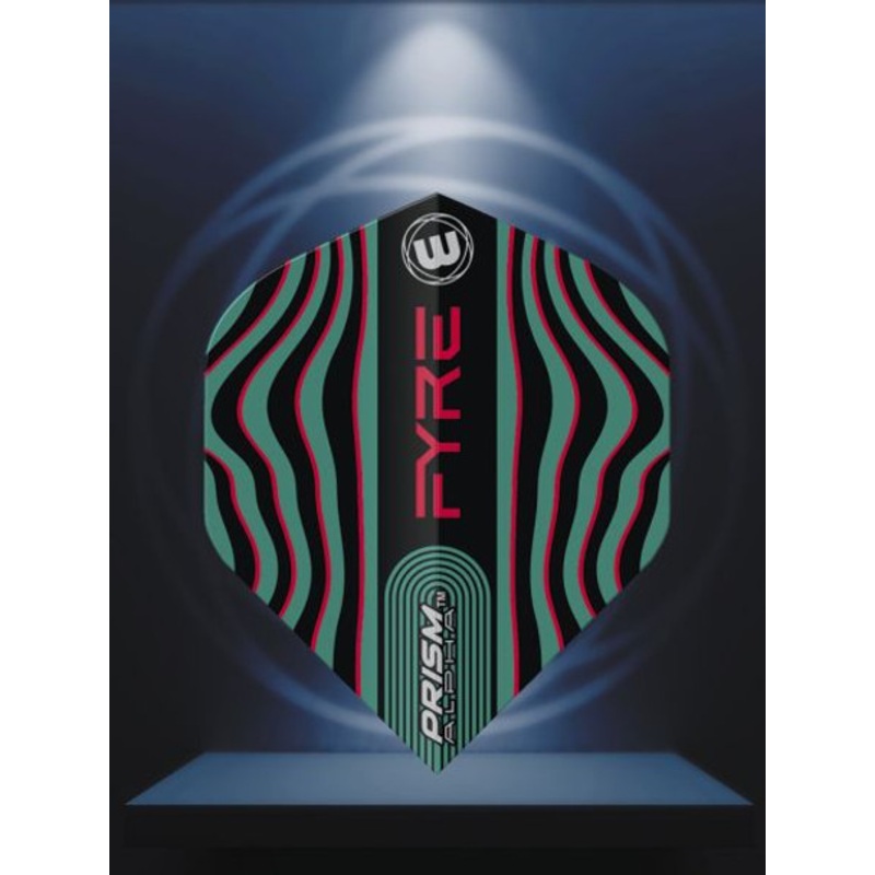 Winmau Prism Alpha Black, Turquoise & Red
