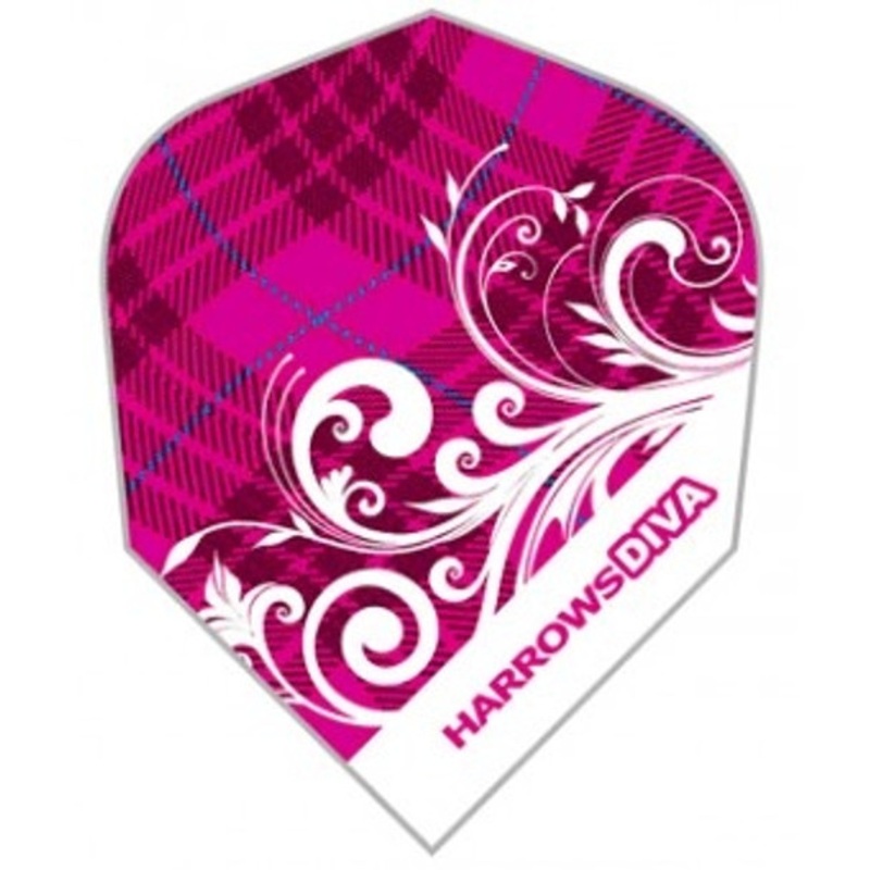 Harrows Diva Tartan Standard Flights