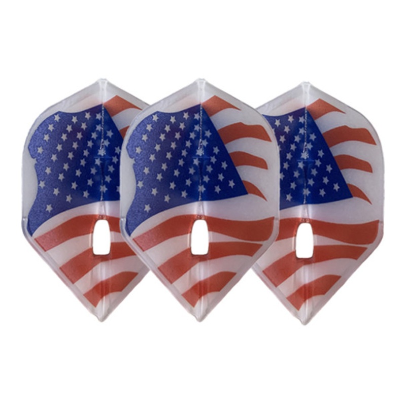 L-style L1c American Flag V.1 Signature Champagne Flights – Clear White