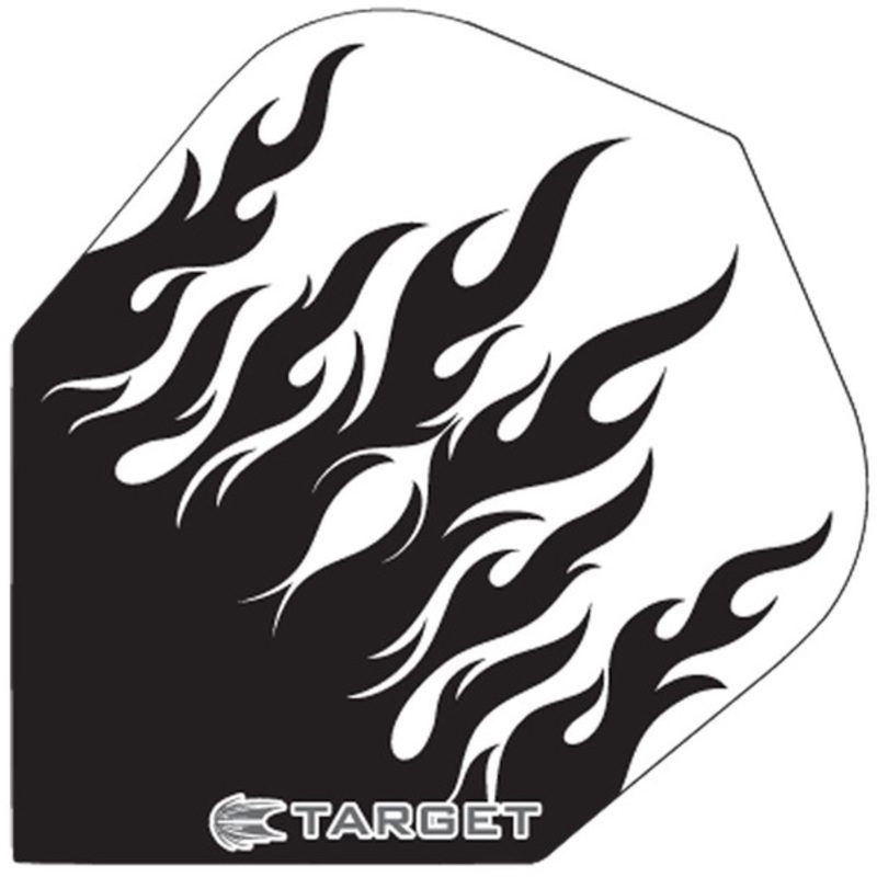 Target Pro 100 No 6 Shape Flights – Black/Clear