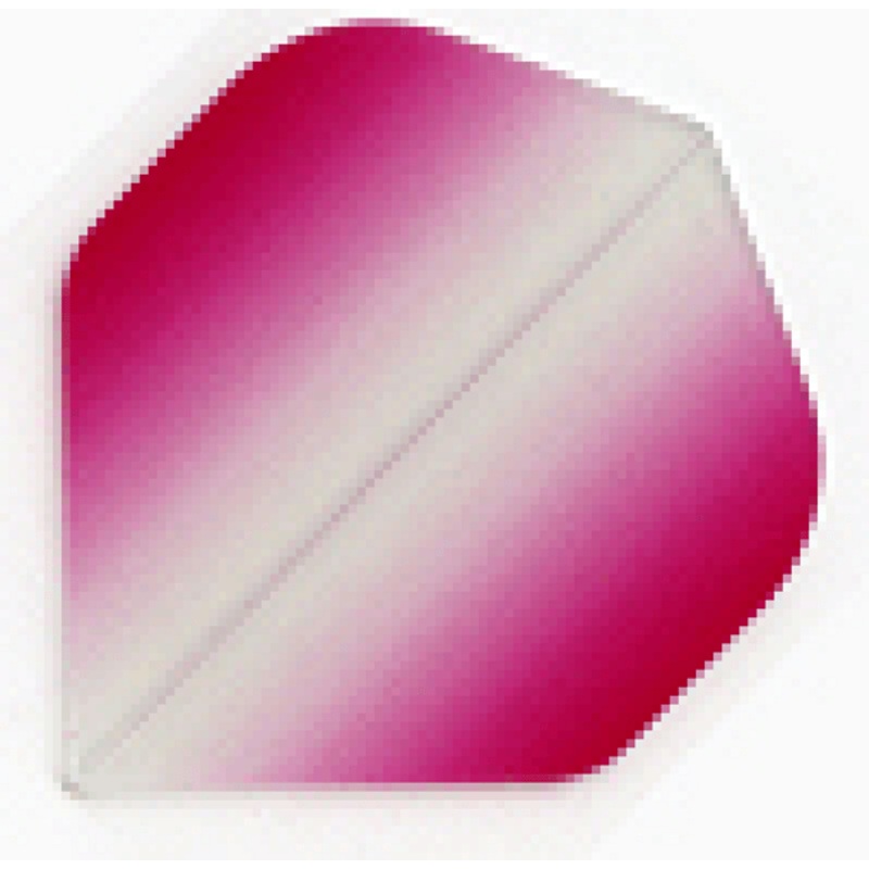 Vignette Poly Standard Flights – Clear to Pink