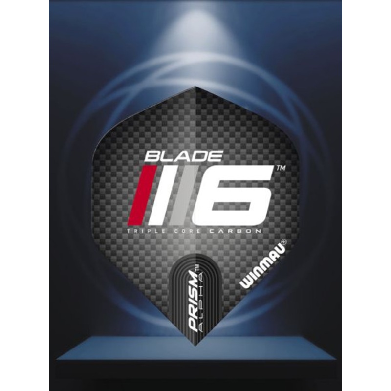 Winmau Prism Alpha Black & Red & Grey
