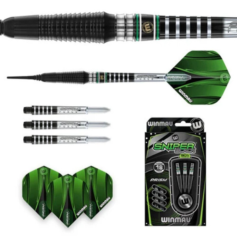 Winmau Sniper Black 02 Soft Tip Darts – 20gm