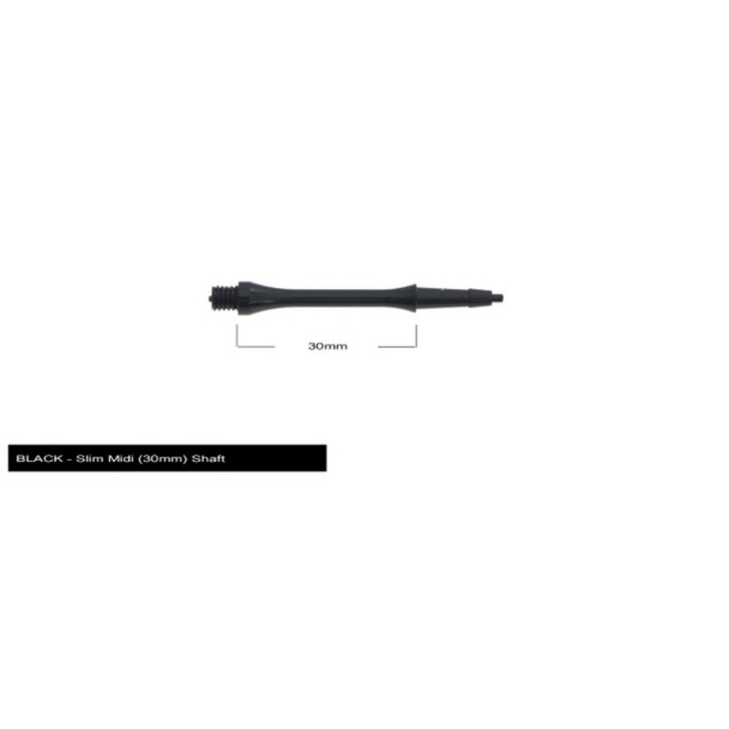 Harrows Clic Slim Midi 30mm 2ba Shafts – Black