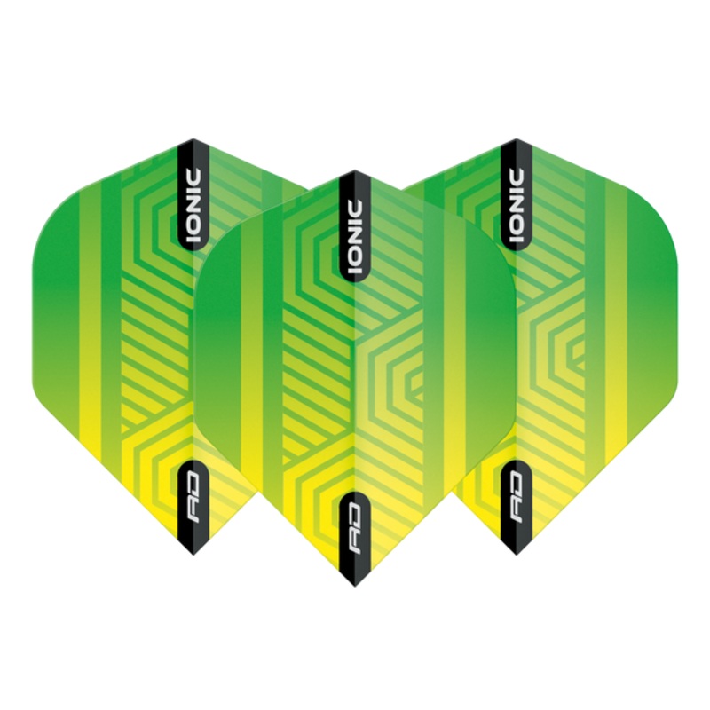 Red Dragon Hardcore Ionic Green & Yellow Standard Flights