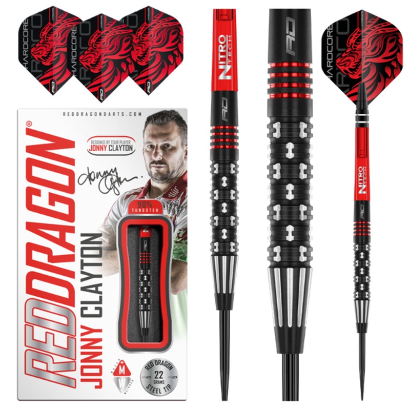 Red Dragon Jonny Clayton Premier League 22g Steel Tip