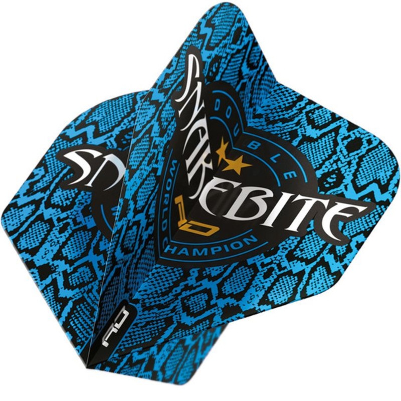 Red Dragon Peter Wright Snakebite Double World Champion Hardcore Ionic Blue Logo Snakeskin Flight