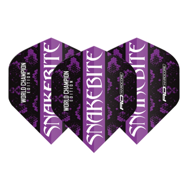 Red Dragon Players Extra Thick Snakebite World Champion 2020 Black Flights Standard Flights