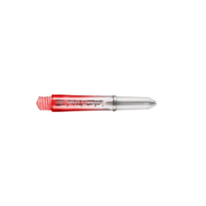 Target Pro Grip Vision Shafts – Clear Red Short