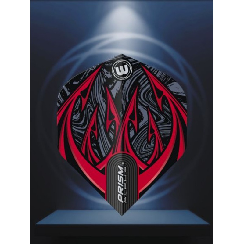 Winmau Prism Alpha Grey & Red & Black Flight