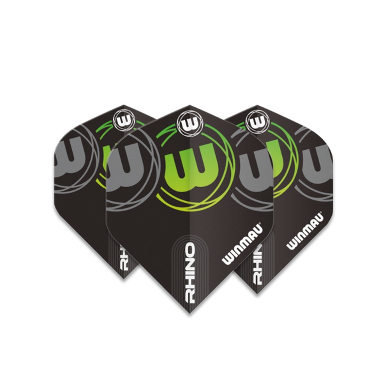 Winmau Rhino Standard Flight – Green & Grey Logo