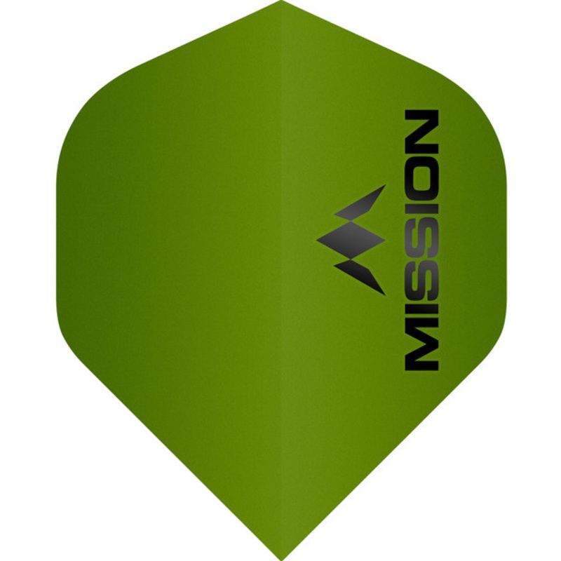 Mission Logo – Flights – 100 Micron – UV Finish – No2 (Standard) – Matte Green