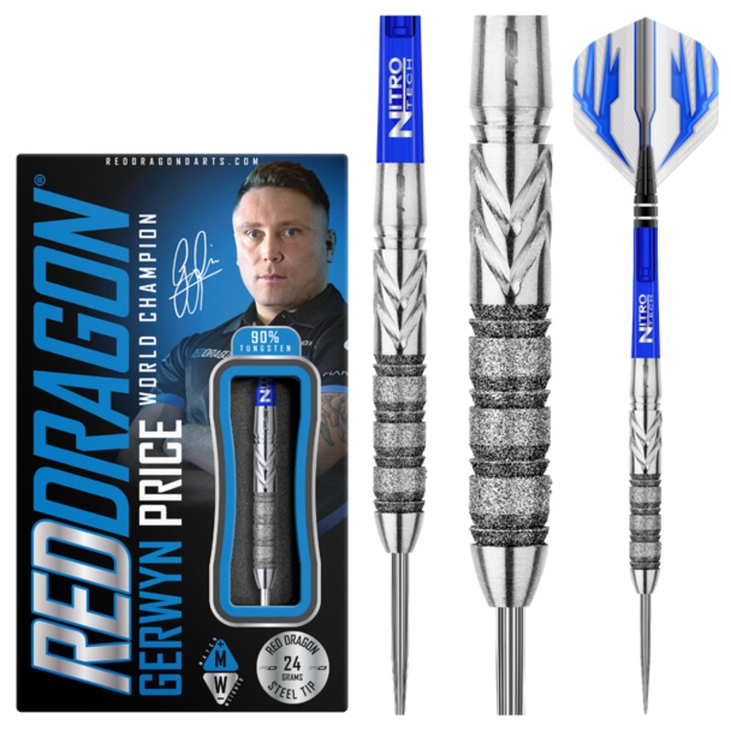 Red Dragon Gerwyn Price Element 24g Steel Tip
