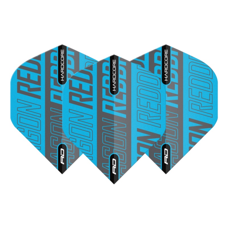 Red Dragon Hardcore XT Blue & Black Standard Flights
