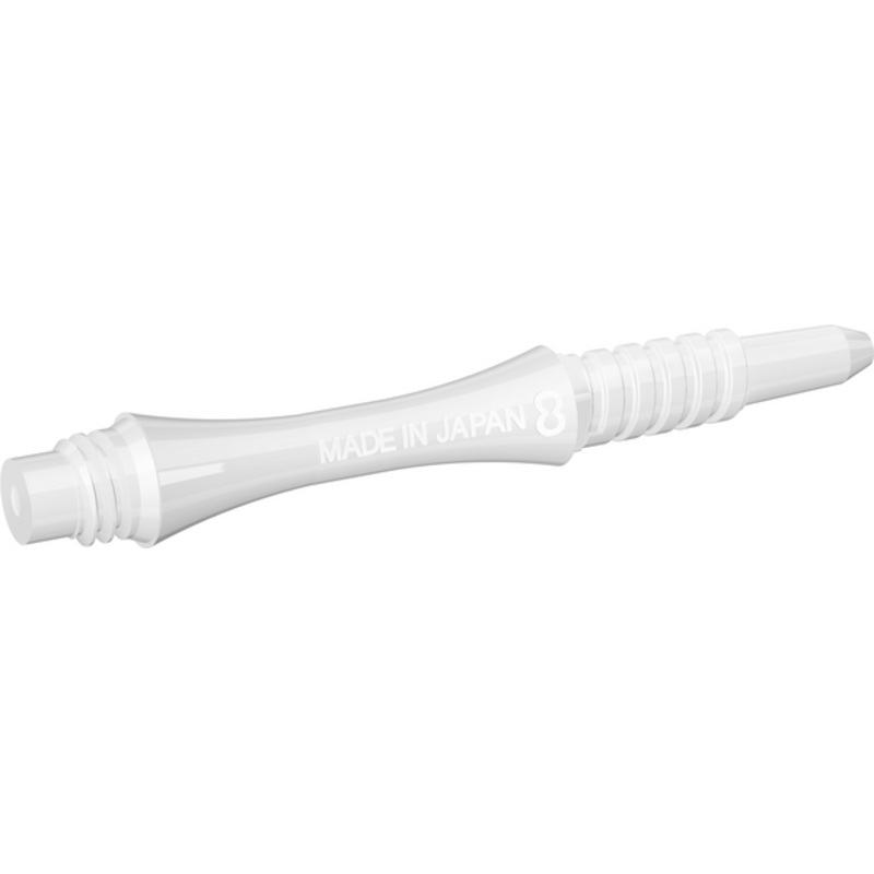 Target 8 Flight Slim White 19mm Fixed Shaft