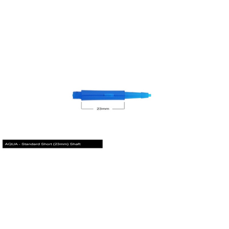 Harrows Clic Standard Short 2ba Shafts – Aqua