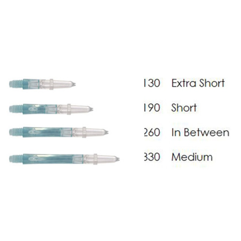 L-Style Laro Silent Spinning Clear Emerald Shafts – 190