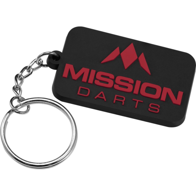Mission Logo Keyring – Soft PVC Feel – Red