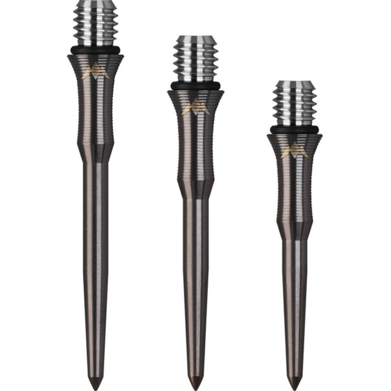 Mission – Titan Edge – Titanium Conversion Dart Points – Soft to Steel – Shark – 34mm – Black