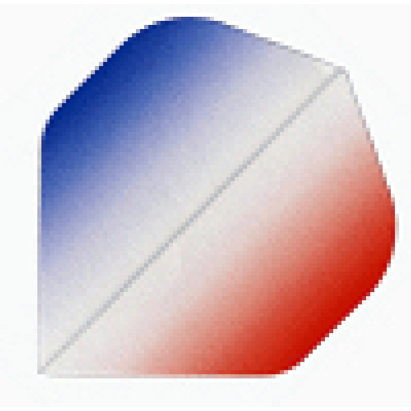 Vignette Poly Standard Flights V2 – Red, White & Clear