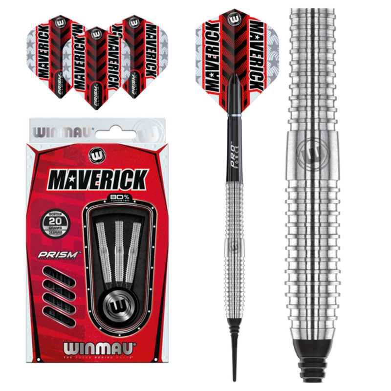 Winmau Maverick Soft Tip Darts – 20g