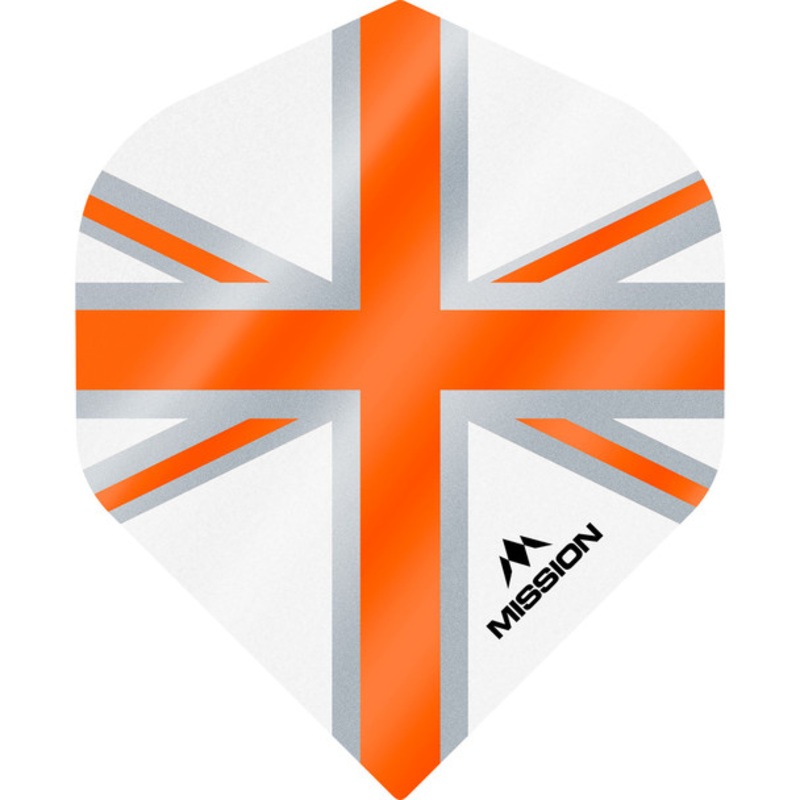 Mission – Alliance – Union Jack Flights – No2 (Standard) – 100 Micron – White & Orange