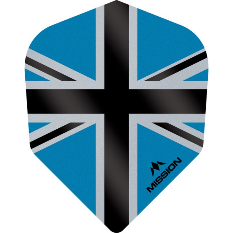 Mission – Alliance-X – Union Jack Flights – No6 (Small Standard) – 100 Micron – Blue with Black