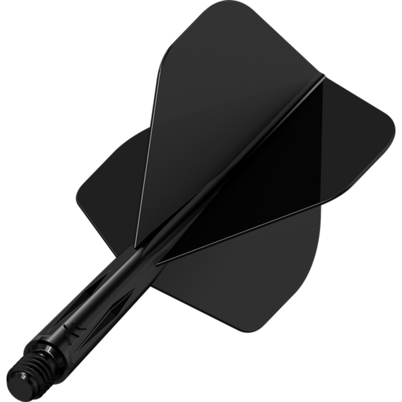Mission Force 90 – New Moulded Flight & Shaft System -Black- Standard No2- Short