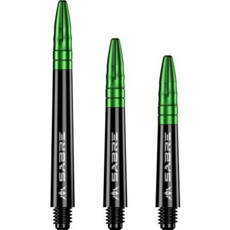 Mission Sabre Shafts – Black Base / Green Top Medium