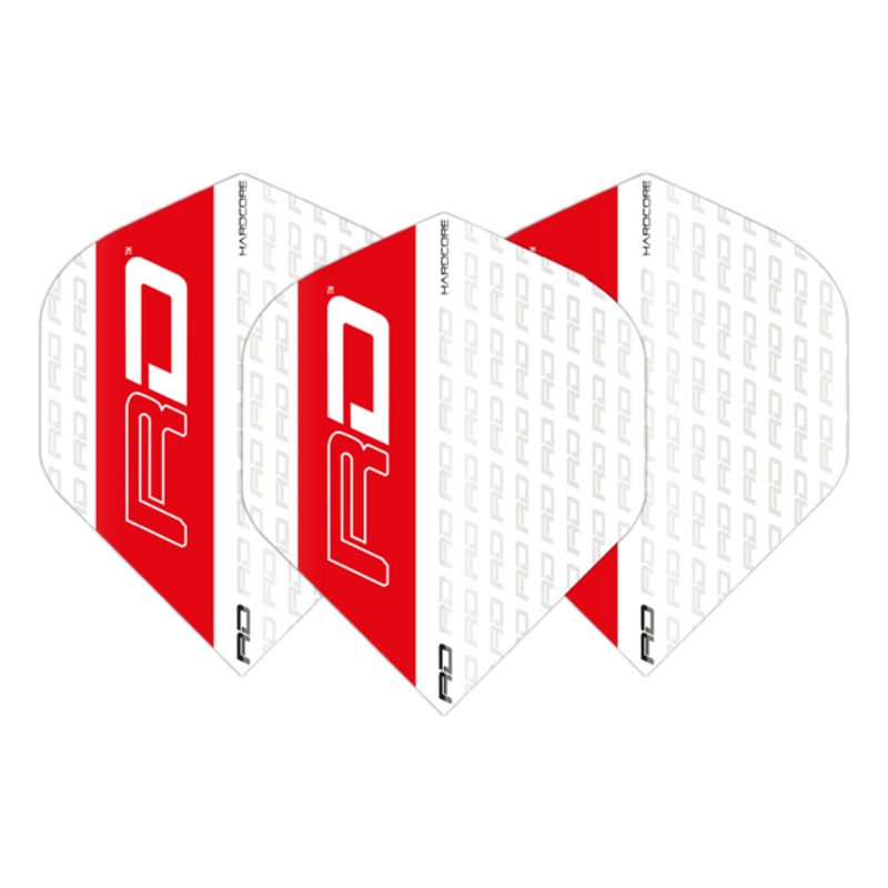 Red Dragon Hardcore XT White & Red RD Standard Flights