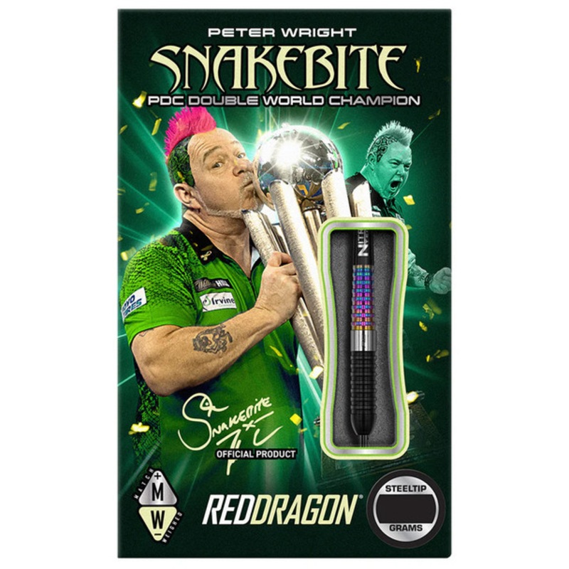 Red Dragon Peter Wright Corra Steel Tip Darts – 24gm