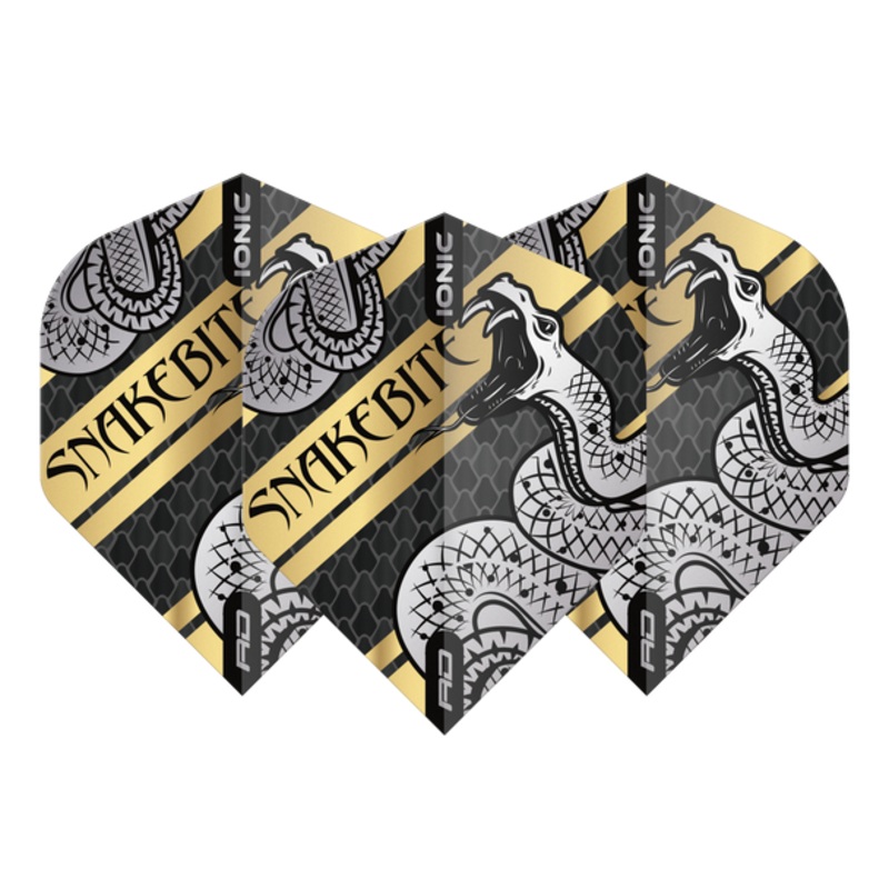 Red Dragon Players Extra Thick Hardcore Snakebite Coiled Snake Gold Standard Flights
