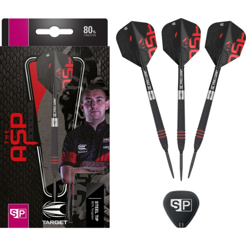 Target Nathan Aspinall 80% Black SP Steel Tip 22g