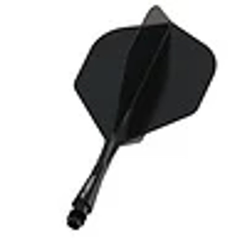Winmau Fusion Solid Black NO2 Flights Short