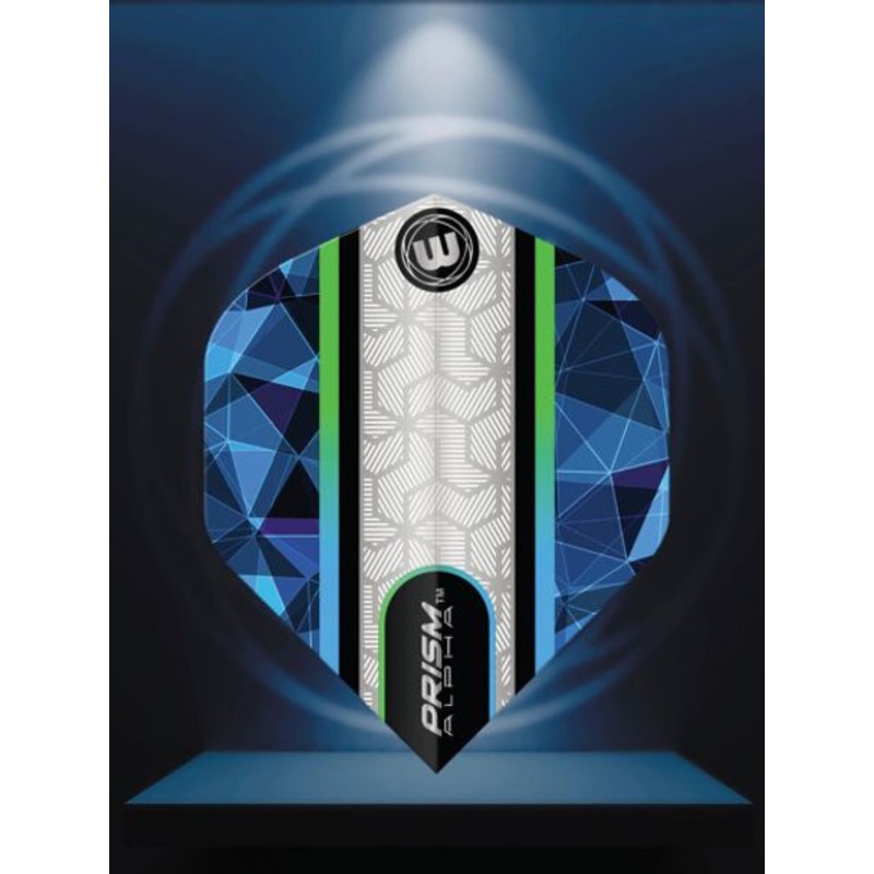 Winmau Prism Alpha White & Blue Flight