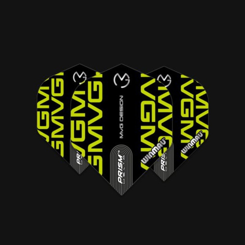 Winmau Mvg Prism Delta Standard Flight – Black MvG Print