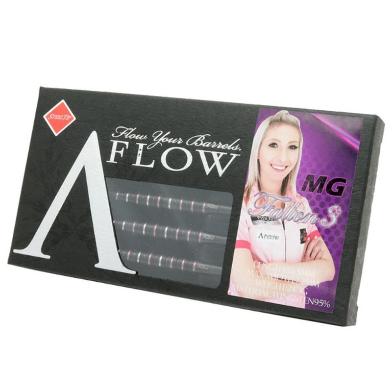 Dynasty A-Flow BL Fallon 3 “MG” BLC Type X – Black / Pink –  Steel Tip – 24.3g