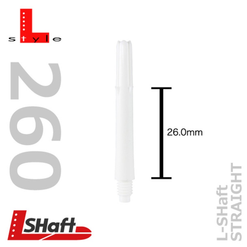 L-Style L-Shaft Straight Locked White Shafts – 260