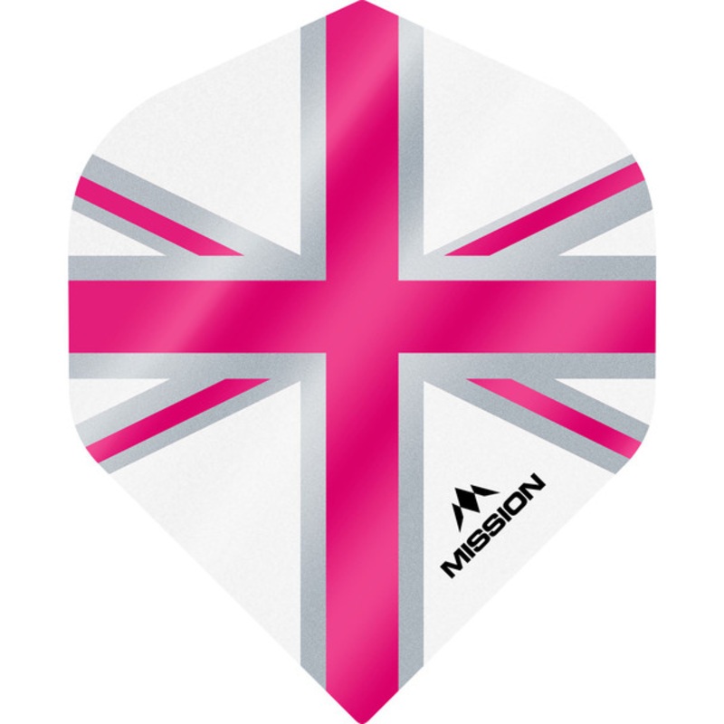 Mission – Alliance – Union Jack Flights – No2 (Standard) – 100 Micron – White & Pink
