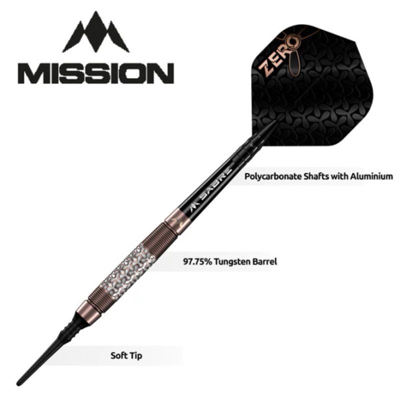 Mission Zero – Soft Tip – 97.5% Tungsten – Bronze PVD 18g