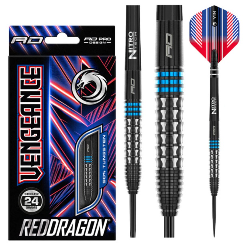 Red Dragon Vengeance Blue 24g Steel Tip