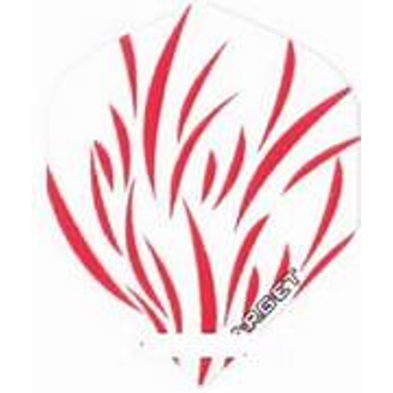 Target Pro 100 White with Red No.2 Flights – Standard