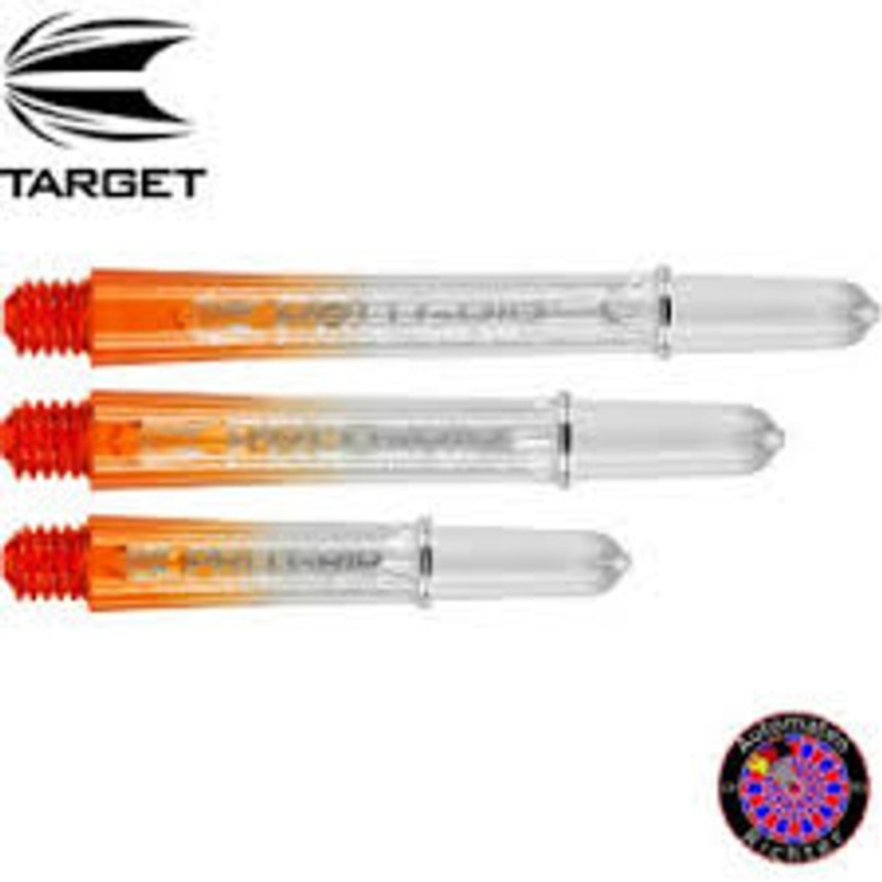 Target Pro Grip Vision Shafts – Clear Orange Intermediate
