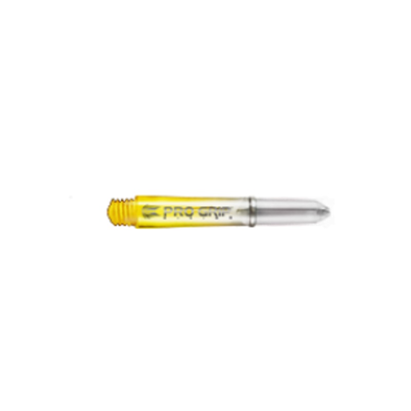 Target Pro Grip Vision Shafts – Clear Yellow Short