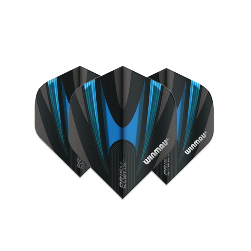 Winmau Prism Alpha Standard Flight – Aqua & Black