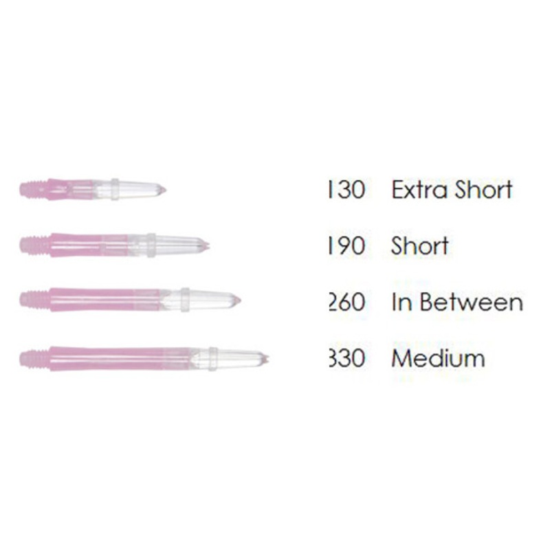 L-Style Laro Silent Spinning Clear Pink Shafts – 330