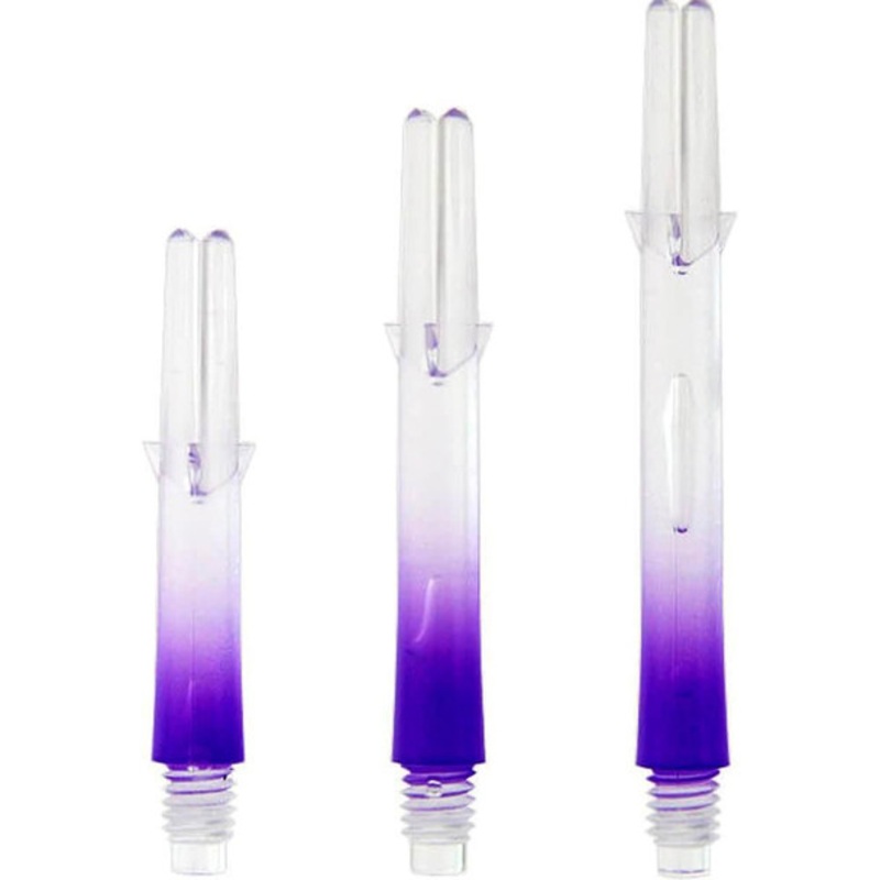 L-style Straight Locked Clear / Purple 2 Tone L-Shaft