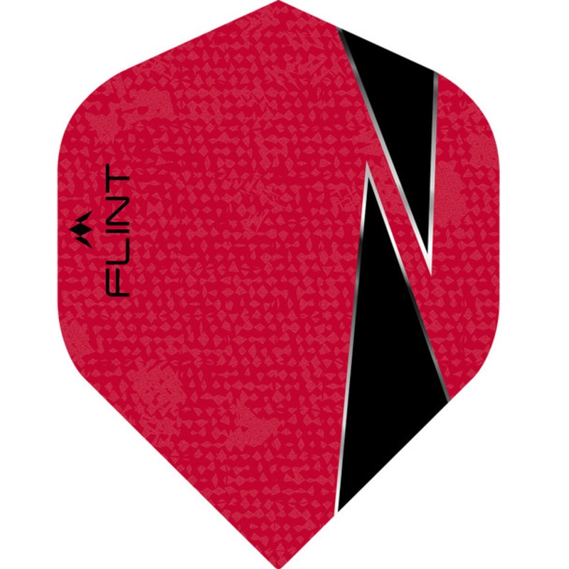 Mission Flint-X Flights – 100 Micron – UV Finish – No2 (Standard) – Red